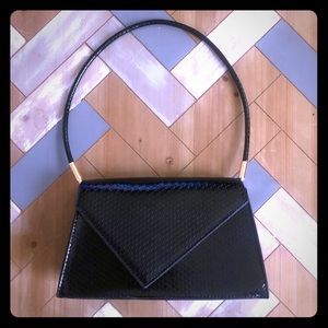 Black envelope shaped bag